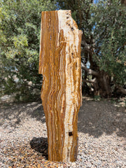 Grand Canyon Red Onyx Infinity Fountain in a landscape setting