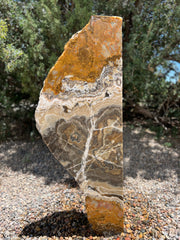 Black Canyon Onyx Infinity Fountain in a landscape setting