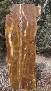 Caramel Canyon Onyx stone fountain made by The Rock Star Gallery®.