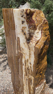 Grand Canyon Red Onyx Infinity Fountain in a landscape setting