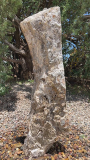Black Canyon Onyx stone fountain by The Rock Star Gallery in stone garden landscape design.