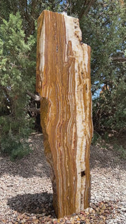 Grand Canyon Red Onyx Infinity Fountain in a landscape setting