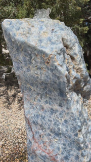Heisenberg Blue Onyx stone fountain made by The Rock Star Gallery®.