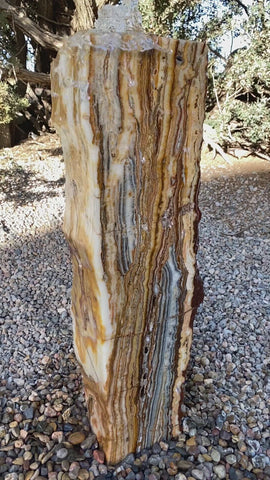  Grand Canyon Red Onyx stone fountain handcrafted by The Rock Star Gallery 