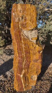 Verde Canyon Onyx stone fountain by The Rock Star Gallery® in a courtyard setting.