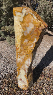 Grand Canyon Red Onyx stone fountain handcrafted by The Rock Star Gallery®