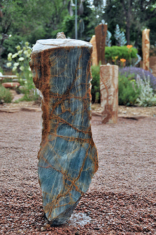 Argentine Aquamarine Stone Fountain 1 SOLD