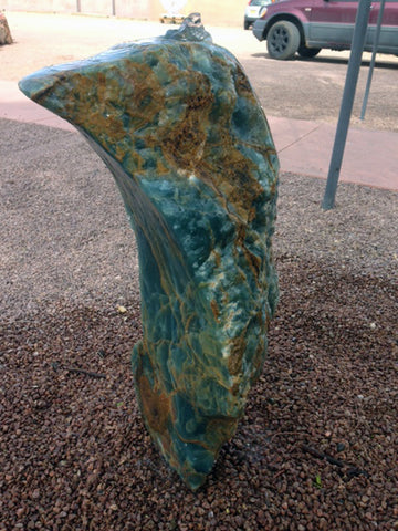 Argentine Aquamarine Stone Fountain 7 SOLD