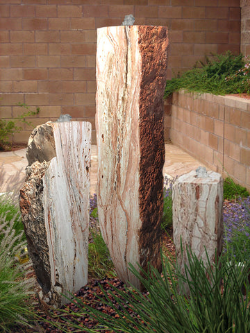 Desert Rose Onyx Columns, Singular or a Set of Three