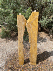 El Malpais Marble Double Set in a landscape setting from The Rock Star Gallery