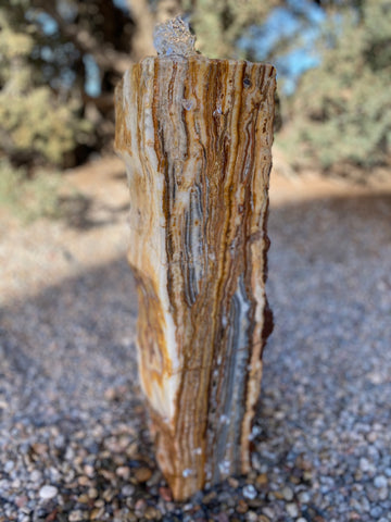  Grand Canyon Red Onyx stone fountain handcrafted by The Rock Star Gallery. 