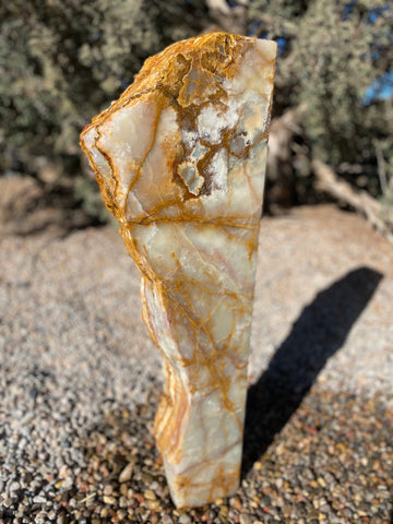 Grand Canyon Red Onyx stone fountain handcrafted by The Rock Star Gallery®