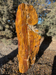 Verde Canyon Onyx stone fountain by The Rock Star Gallery® in a courtyard setting.