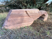 Salt River Sandstone stone bench from The Rock Star Gallery provides seating in any garden, patio, or landscape design..