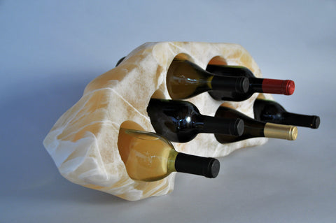 6 bottle Sunrise Onyx Wine Bottle Holder