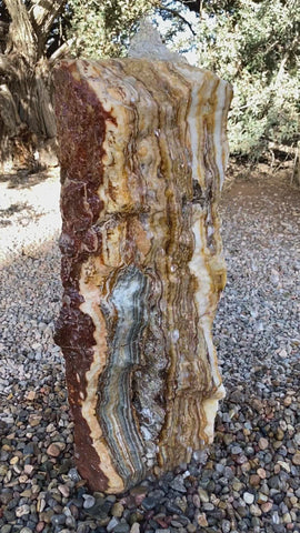  Grand Canyon Red Onyx stone fountain handcrafted by The Rock Star Gallery