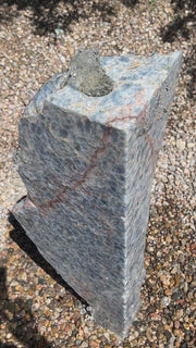 Heisenberg Blue Onyx stone fountain made by The Rock Star Gallery®.