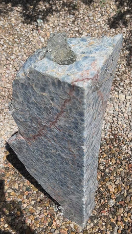 Heisenberg Blue Onyx stone fountain made by The Rock Star Gallery®.