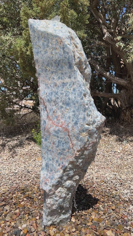 Heisenberg Blue Onyx stone fountain made by The Rock Star Gallery®.