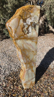 Grand Canyon Red Onyx stone fountain handcrafted by The Rock Star Gallery®
